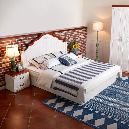 QuanU 全友 121107 简约双人床 1.5/1.8m