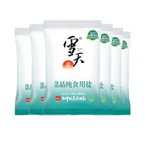 雪天 加碘食用盐400g*7包