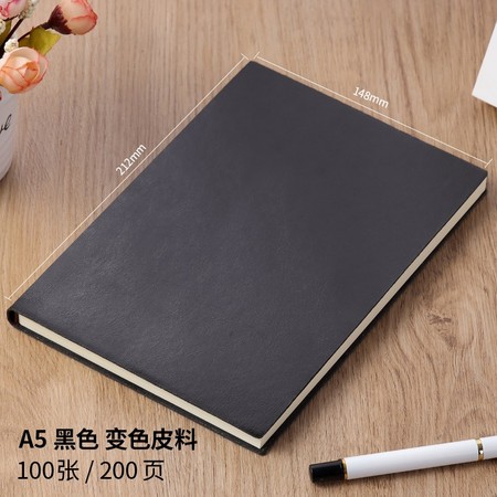 诺进 简约皮面记事本 A5/200页 多色可选