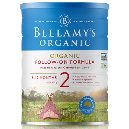 88VIP：BELLAMY'S 贝拉米 有机配方牛奶粉 2段 900g 4罐