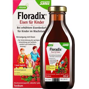 德国原装 莎露斯 Salus floradix 儿童铁元 250ml 补铁补气血