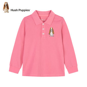 暇步士 儿童 长袖Polo衫 100%珠地网纯棉