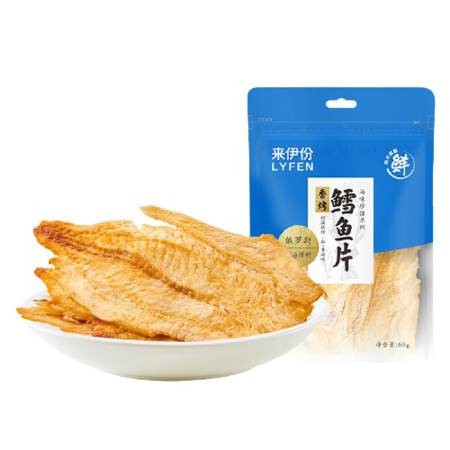 有券的上：LYFEN 来伊份 香烤鳕鱼片 60g
