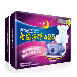 whisper 护舒宝 考拉呼呼绵柔夜用极薄卫生巾 42.5cm*8片