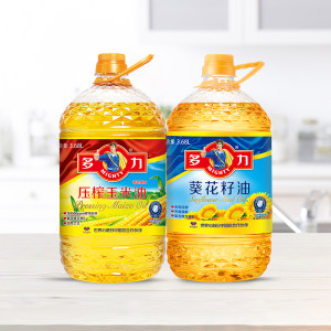 多力 非转基因玉米油+葵花籽油7.36L 109元包邮 小降5元