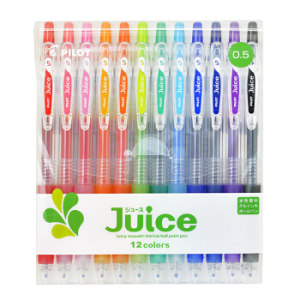 PLUS会员：PILOT 百乐 JUICE彩色系列 LJU-120EF-12C 按动中性笔 12色套装