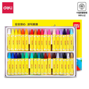deli 得力 72081 学生三角杆油画棒 36色