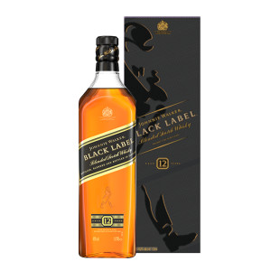 英国原产 尊尼获加 12年陈酿 黑牌黑方苏格兰威士忌 700ml 144元包邮 直降40元