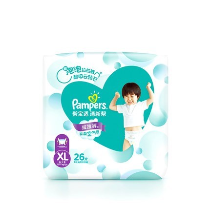 Pampers 帮宝适 清新帮 拉拉裤 XL 26片