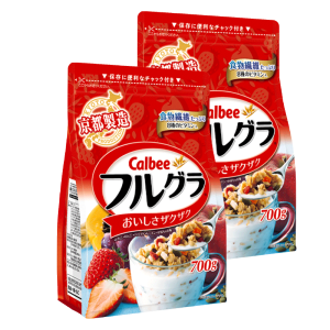 日本 卡乐比 代餐水果麦片 700g*2袋 经典复合水果口味