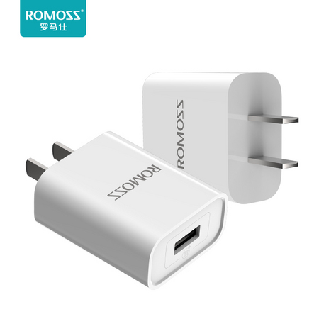 ROMOSS 罗马仕 18W快充通用充电器头 黑色
