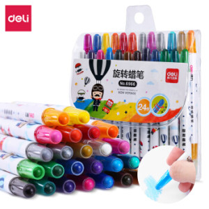 deli 得力 6966 学生旋转绘画油画棒
