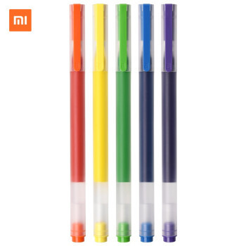 PLUS会员：MI 小米 多彩巨能写中性笔 0.5mm 5支装