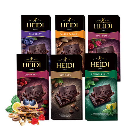 HEIDI 赫蒂 多口味黑巧克力 80g*3盒