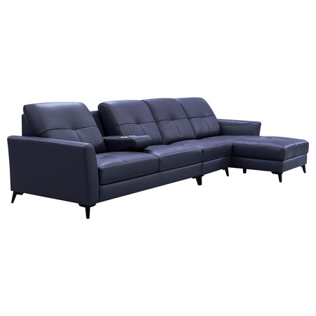 CHEERS 芝华仕 1883 简约意式真皮沙发 四人位组合