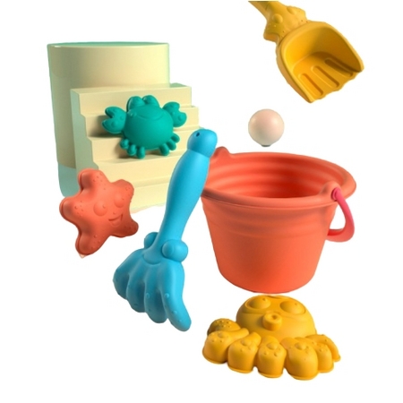 儿童软胶沙滩玩具 6件套