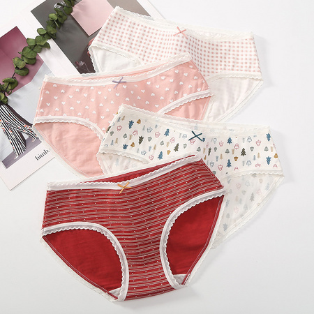 FENTENG 芬腾 U810634 女士纯棉抗菌内裤 四条装