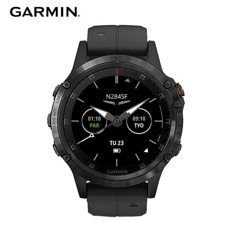 GARMIN 佳明 Fenix 5 Plus 心率表 黑色aDLC