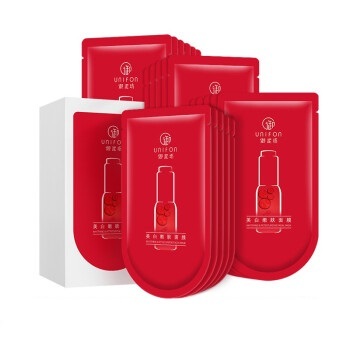 UNIFON 御泥坊 小红瓶美白嫩肤面膜 20片（赠素颜霜+美白小样3片）
