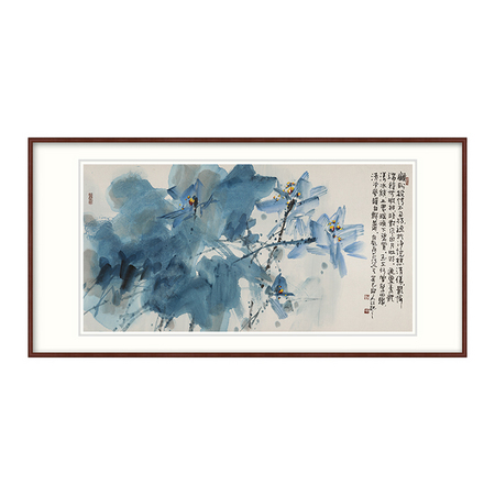 橙舍 许固令《冰清玉洁是清荷》60*120cm 装饰画 宣纸