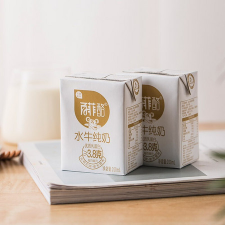 PLUS会员：百菲酪 水牛纯奶 200ml*20盒