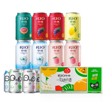 RIO 锐澳 超定制款 12连包（330ml*8+330ml*4）