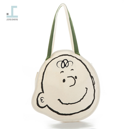 经诚 ulzzang 童趣 卡通单肩帆布包 购物袋