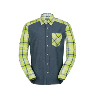 0.7折 地球科学家 Coolmax面料 男镶拼吸湿速干长袖衬衫 49元包邮