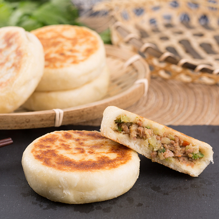 临期品：大娘水饺 早餐肉馅饼 8枚 672g/包