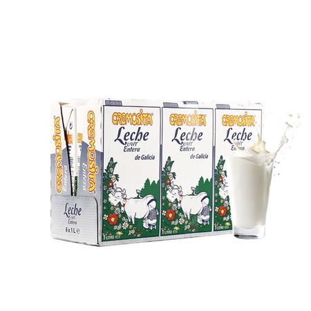 CREMOSITA LECHE DE GALICIA 莱切 全脂牛奶 1L*6盒/箱