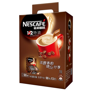 88VIP：Nestlé 雀巢 1+2 特浓 速溶咖啡 90条