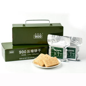 军工品质 900铁桶装 军粮压缩饼干 200g*6袋 44.9元吃货价