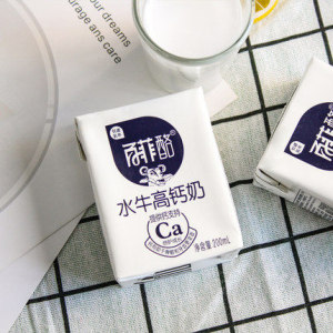 百菲酪 水牛高钙奶 200ml*10盒*2箱