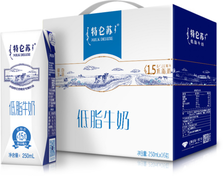 聚划算百亿补贴： MENGNIU 蒙牛 特仑苏低脂牛奶利乐钻 250ml*16盒