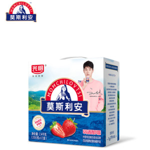 光明 莫斯利安 草莓酸酪风味酸奶 200g*12盒 44.9元包邮