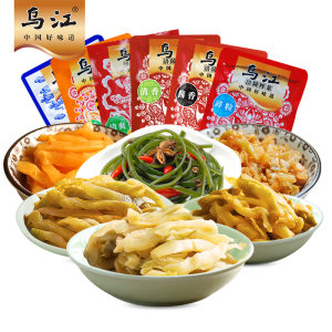 乌江 涪陵榨菜组合 6口味18袋 共1320g