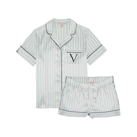 VICTORIA'S SECRET 维多利亚的秘密 11172758 女士丝滑缎面宽松家居服