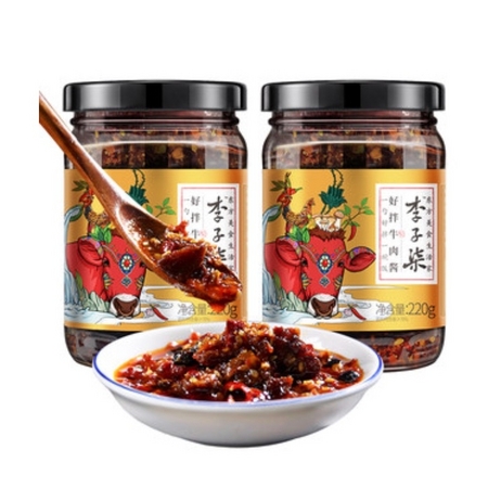 李子柒 牛肉酱拌饭酱下饭辣酱 220g*2瓶