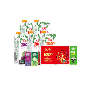 天猫超市 汇源果汁 臻贵礼盒 100%果汁 1L*5盒 0添加