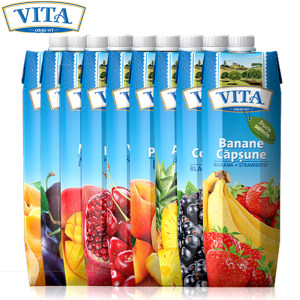 欧洲原装进口 VITA 0脂低卡纯果汁 1L 10口味可选