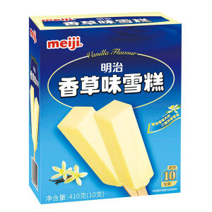 PLUS会员：meiji 明治 香草味雪糕 41g*10支 拍5件105.2元包邮