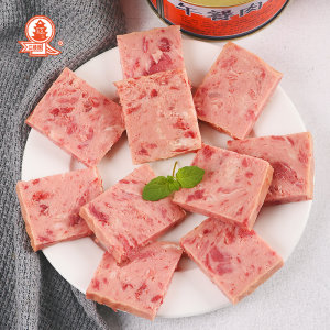 江楼 猪肉午餐肉罐头 200g*3罐 猪肉含量高于85% 可见大肉粒