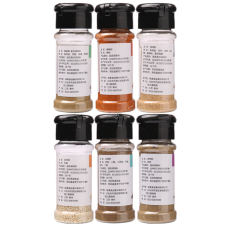 LVSEFEIYANG 绿色飞扬 烧烤撒料 1套6瓶