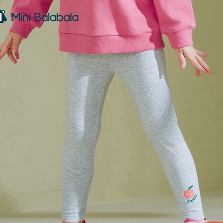 Mini Balabala 迷你巴拉巴拉 女童薄款长裤打底裤