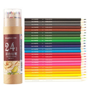 PLUS会员： Comix 齐心 MP2017 彩色铅笔 24色