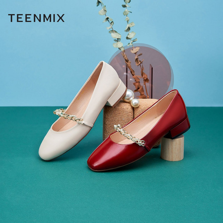 Teenmix 天美意 BA301AQ1 女士玛丽珍鞋