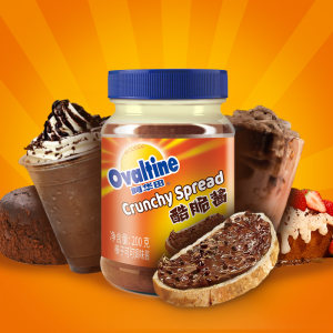 瑞士百年品牌 Ovaltine阿华田 酷脆酱巧克力酱 200g