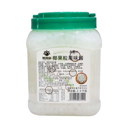 黑海盗 原味椰果肉 500g