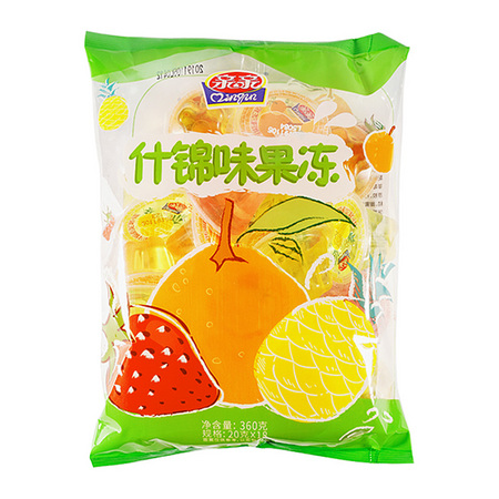 限地区：Qinqin 亲亲 什锦味果冻 360g +凑单品