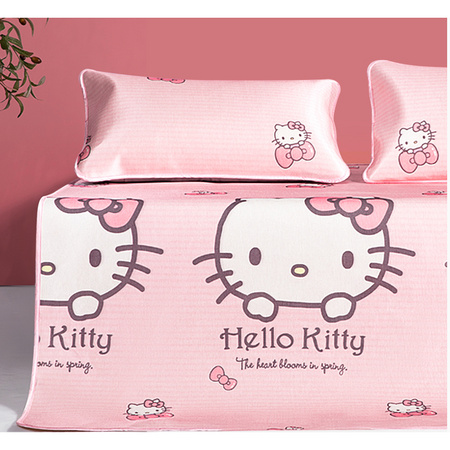 MERCURY 水星家纺 粉萌KT 抗菌印花冰丝席 0.9m